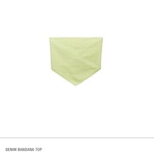 Zara Denim Bandana Top